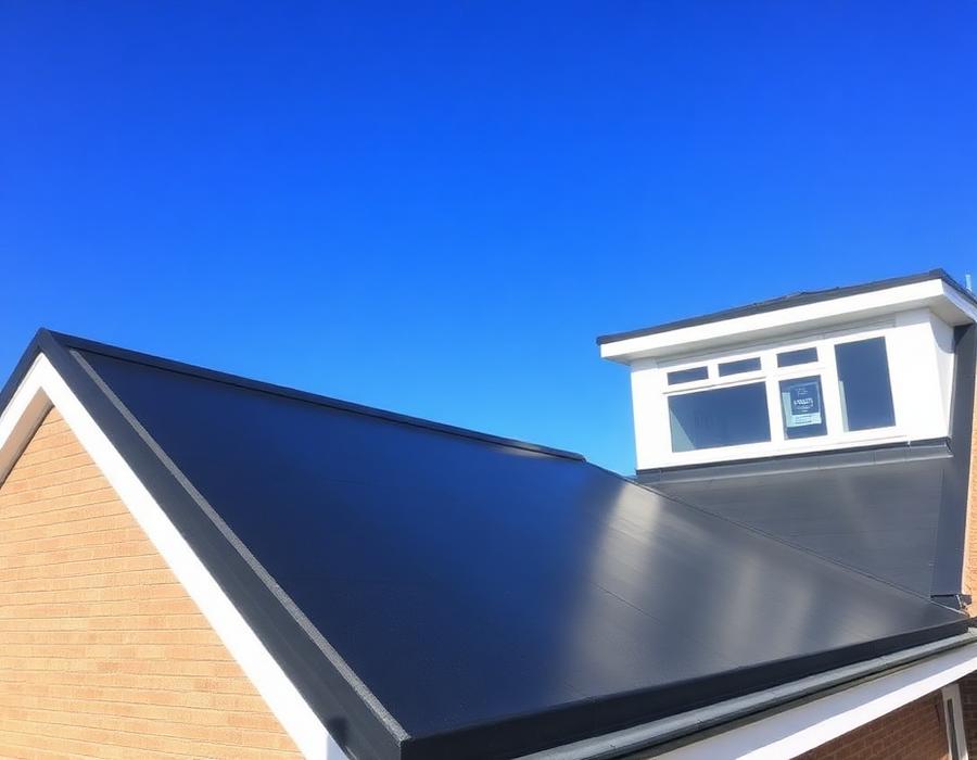 EPDM plat dak — 84 m²
