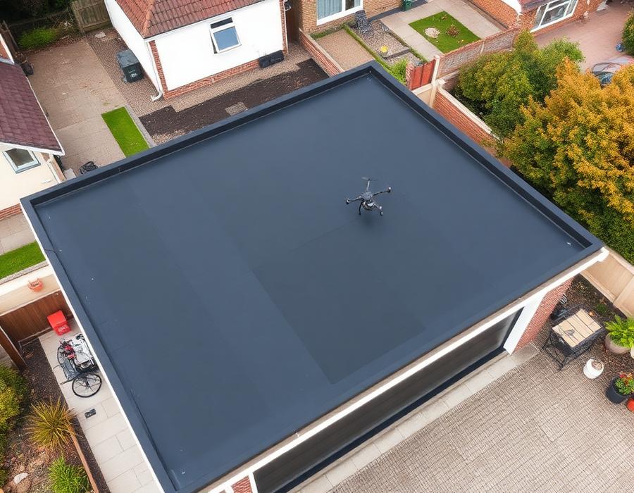 Garagedak EPDM 32 m²